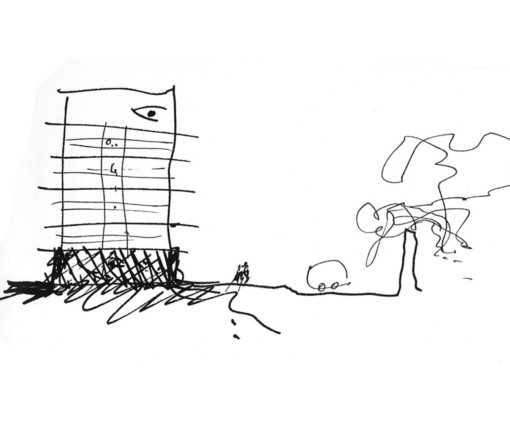 Sketch of the Offices for Pompeu Fabra University